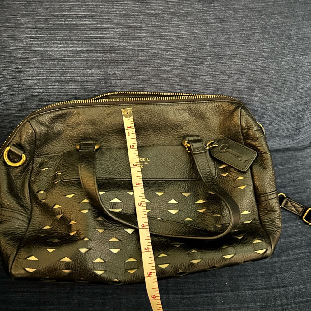 Fossil Black Leather Women's Bag - Picture 5 of 16